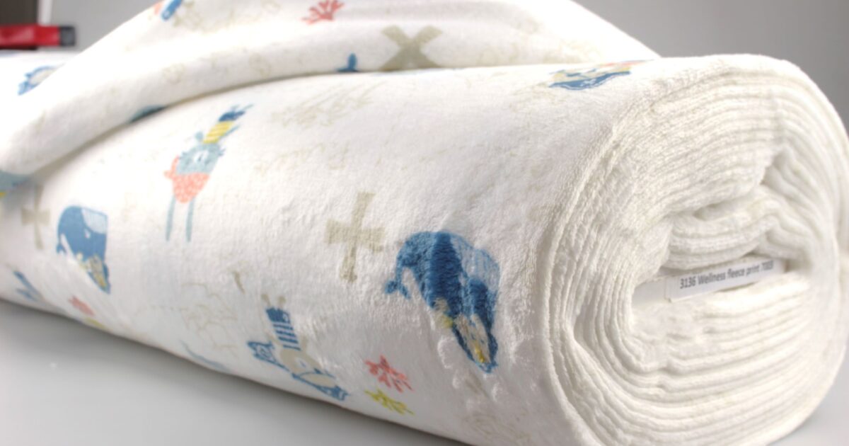 Wellness fleece print 7003 Driessen Fabrics