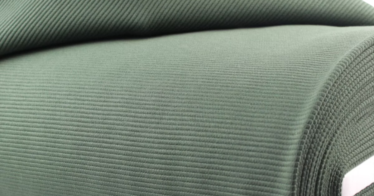 Ottoman rib jersey army | €8.95 - Driessen Stoffen