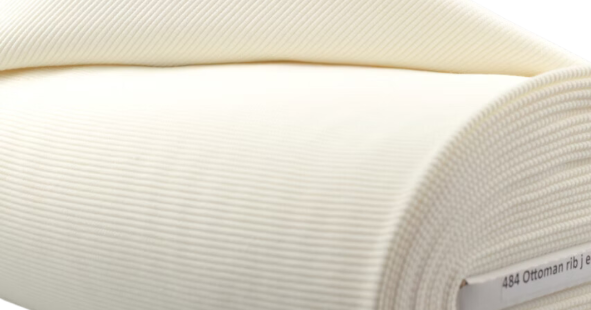 Ottoman rib jersey ecru | €8.95 - Driessen Stoffen