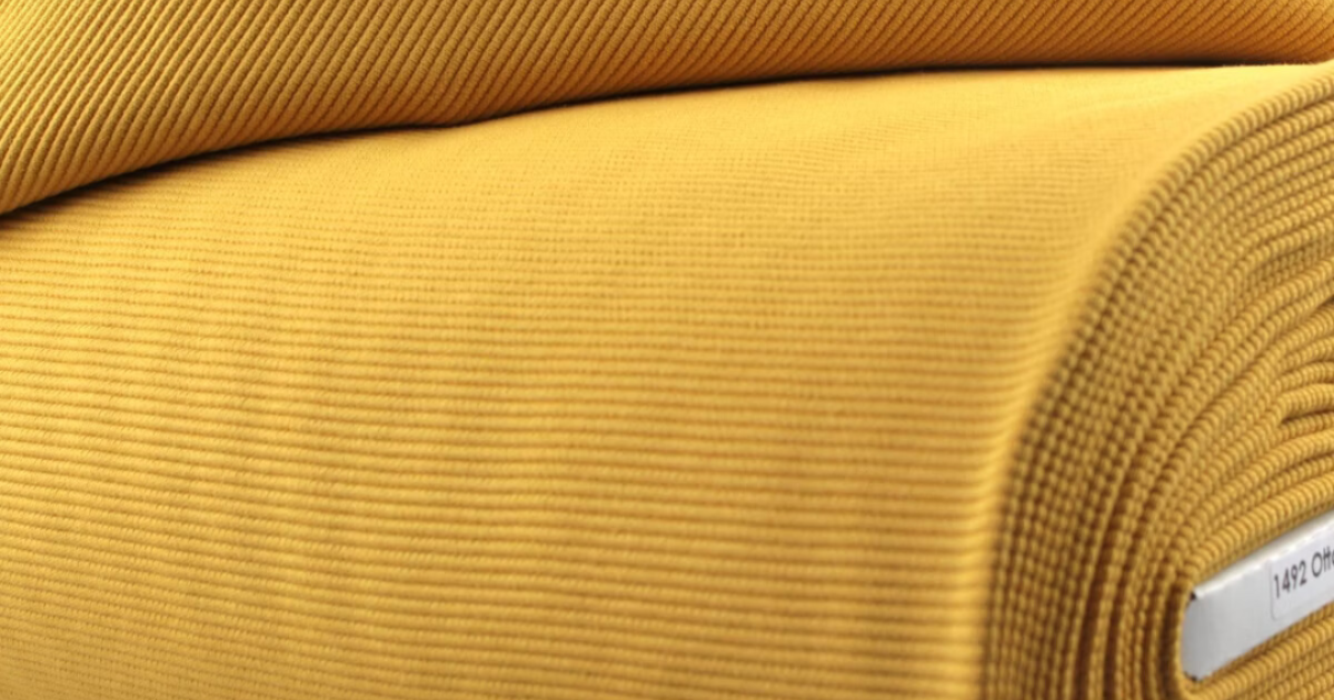 Ottoman rib jersey oker | €8.95 - Driessen Stoffen