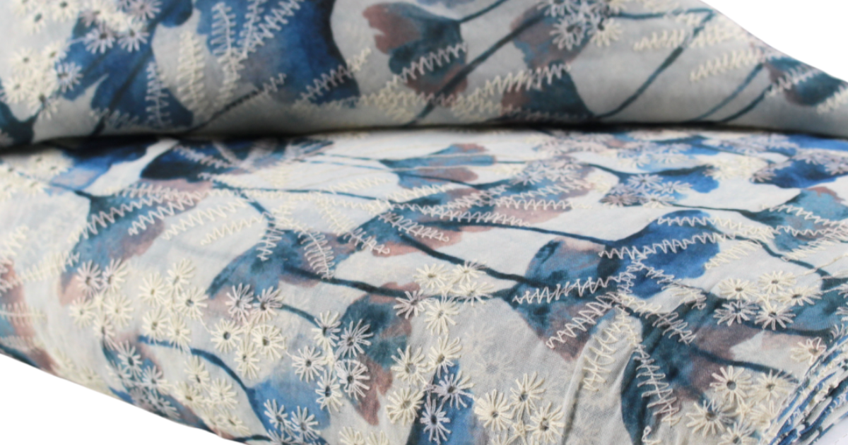 Voile Shirt with embroidery