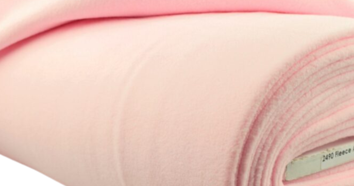 Fleece anti pilling roze €4.95 Driessen Stoffen