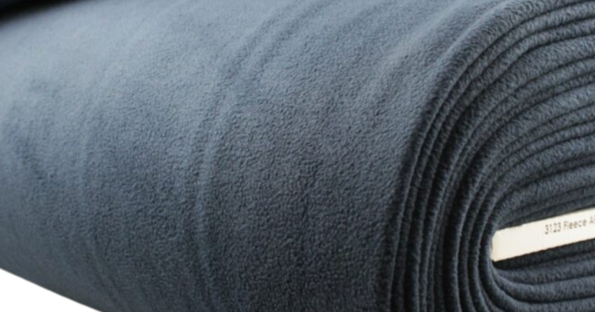 Fleece anti pilling donkerblauw €4.95 Driessen Stoffen