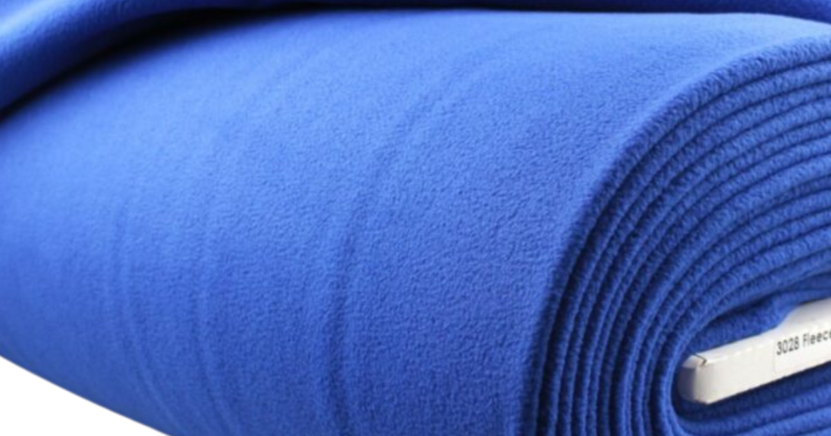 Fleece anti pilling kobaltblauw €4.95 Driessen Stoffen