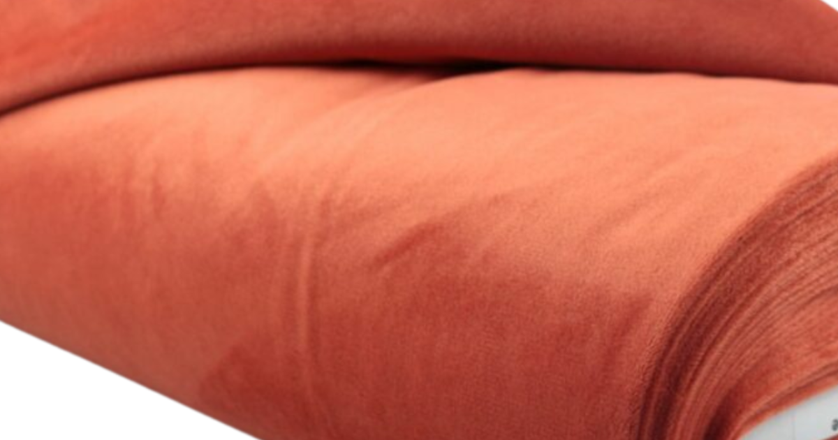 Minky fleece plain brique €4.95 Driessen Stoffen