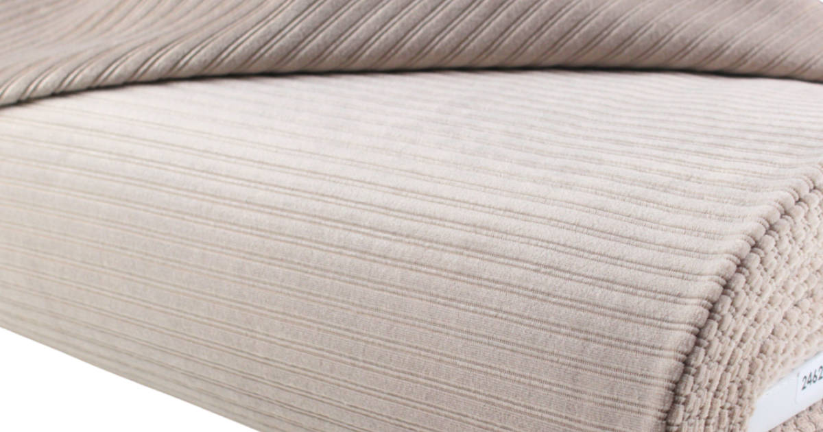 Jersey velvet rib zand | €4.95 - Driessen Stoffen