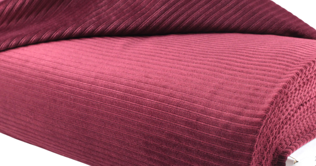 Jersey velvet rib bordeaux | €4.95 - Driessen Stoffen